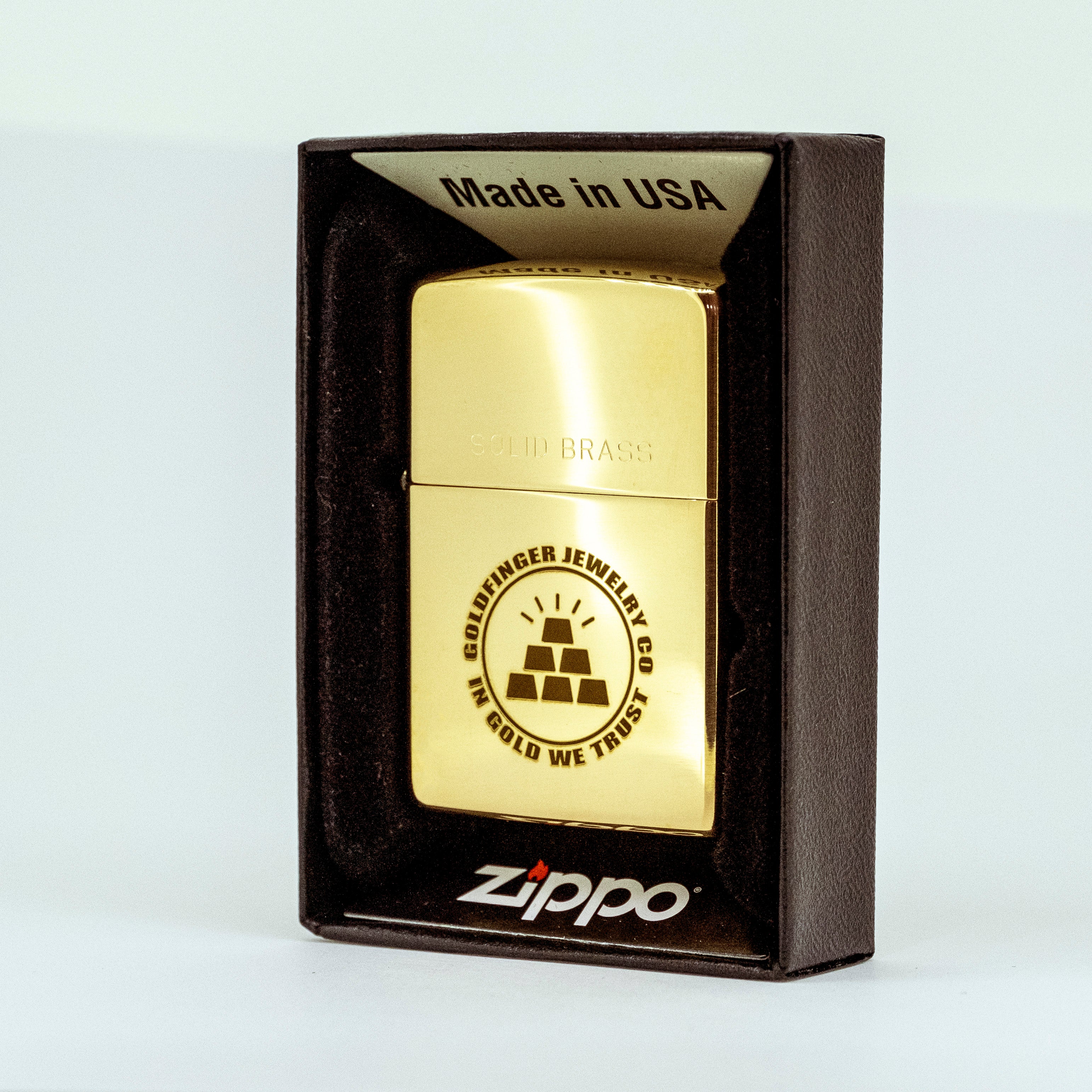Solid Brass Zippo